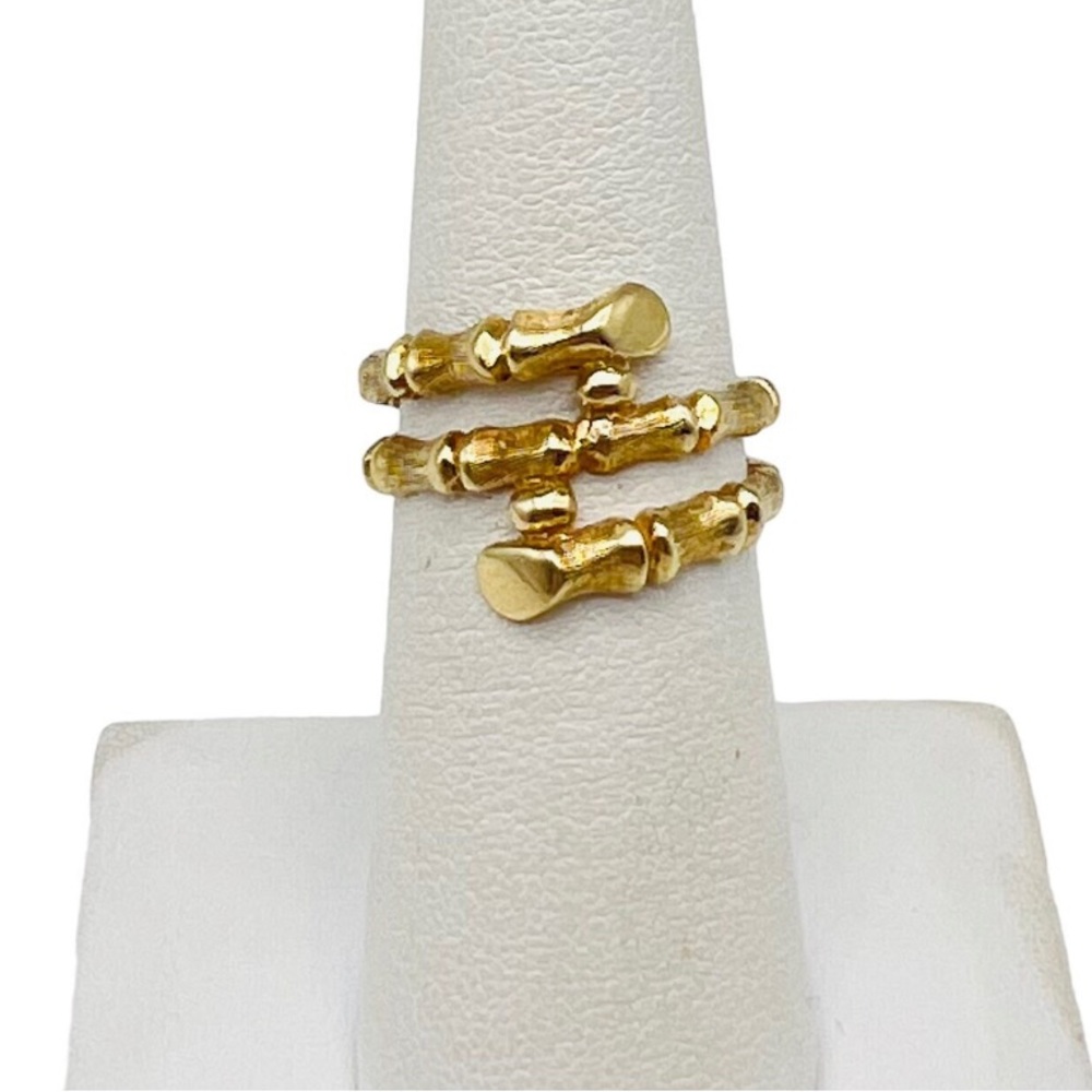 *SOLD* 14 Kt gold Bamboo Vintage Ring